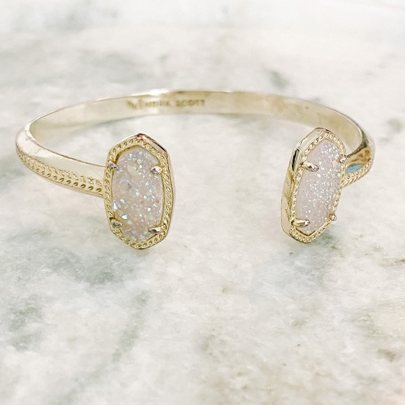 Kendra Scott Jewelry - Kendra Scott Gold Plated & White Sparkle Bracelet